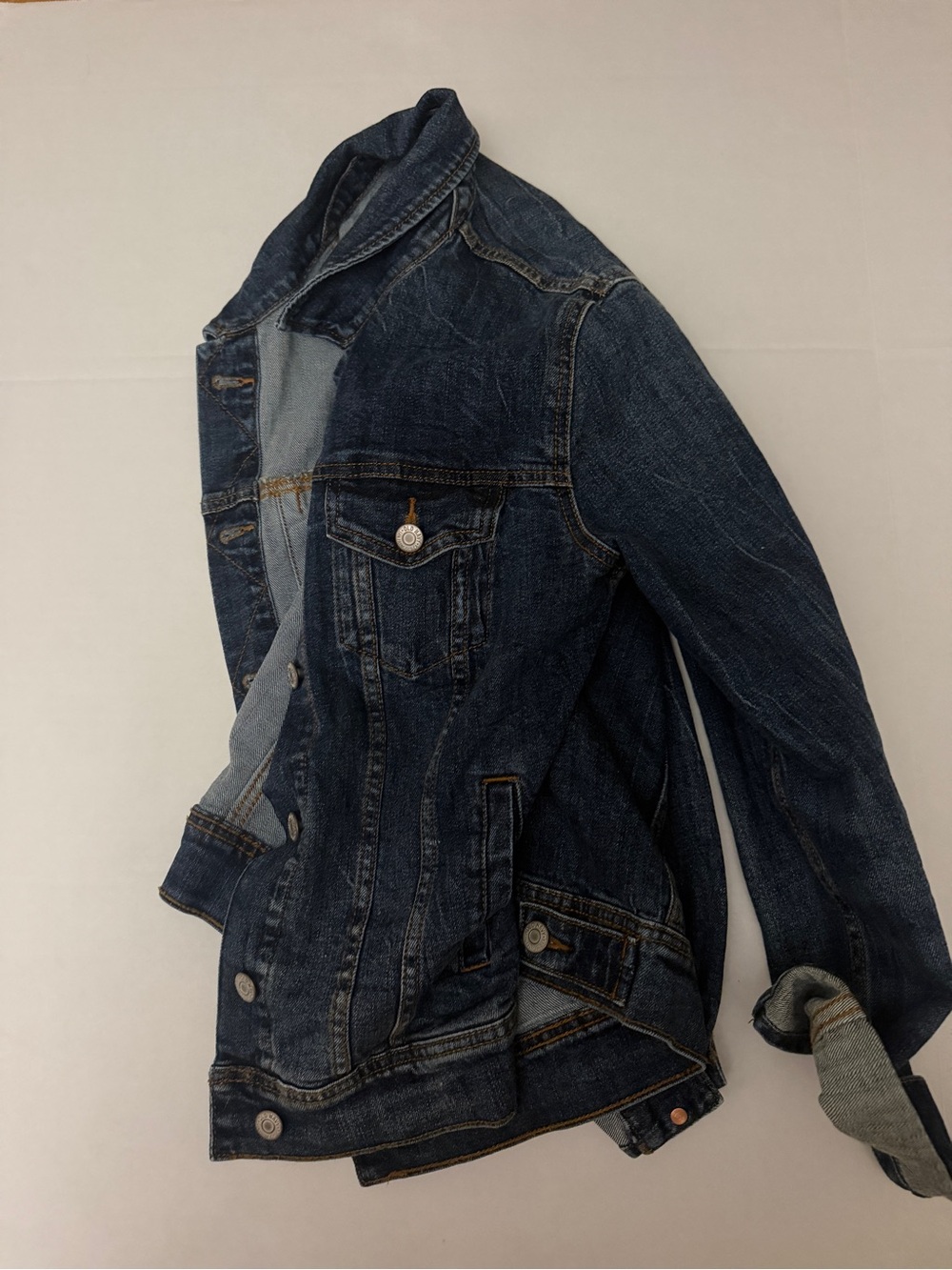 Old Navy Dark Blue Women’s Denim Jacket - Picture 4 of 5
